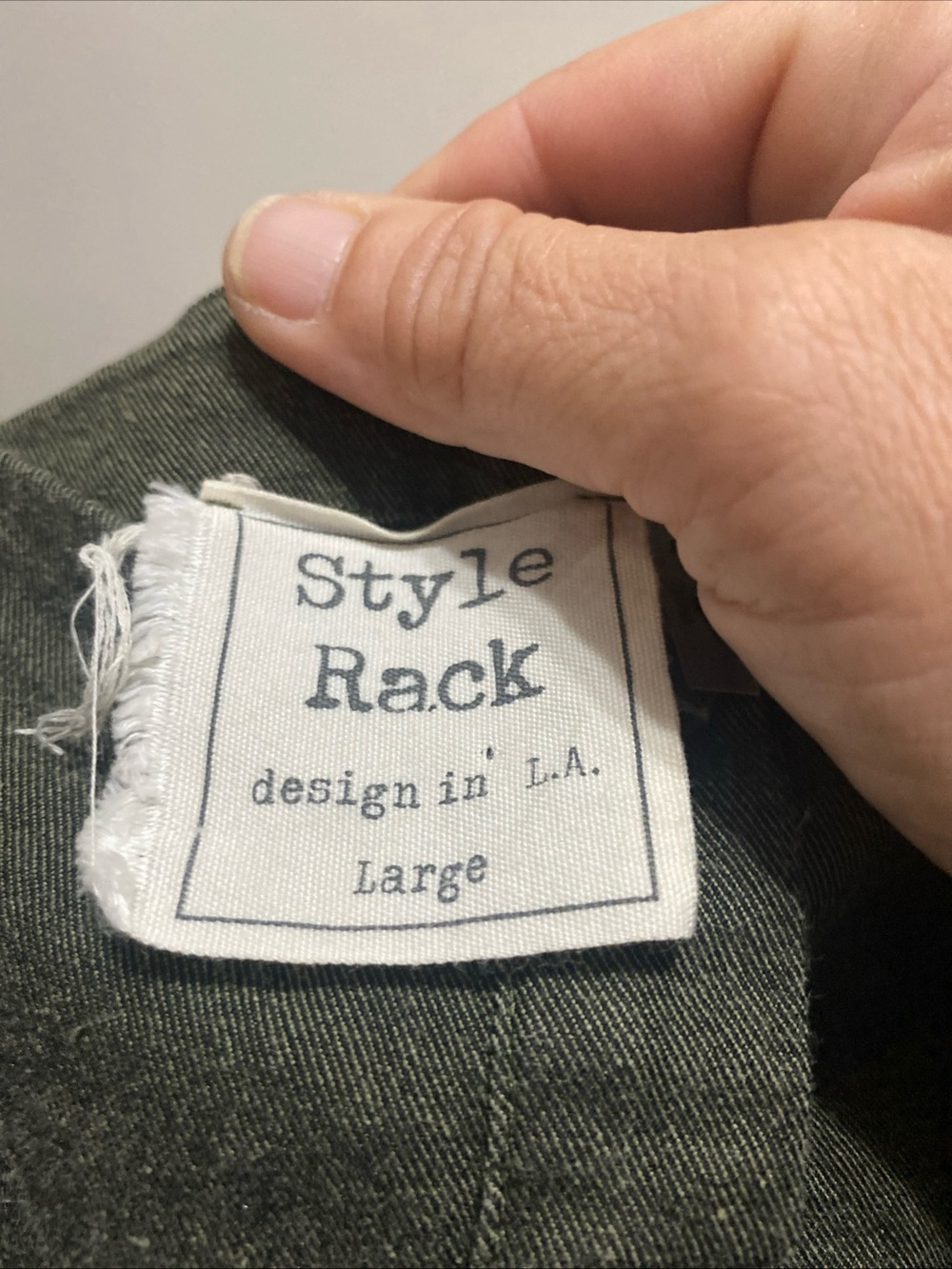 Style Rack Olive Mini Button-Front Dress - Picture 5 of 5